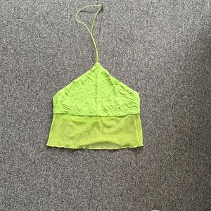 Neon Green Halter Top